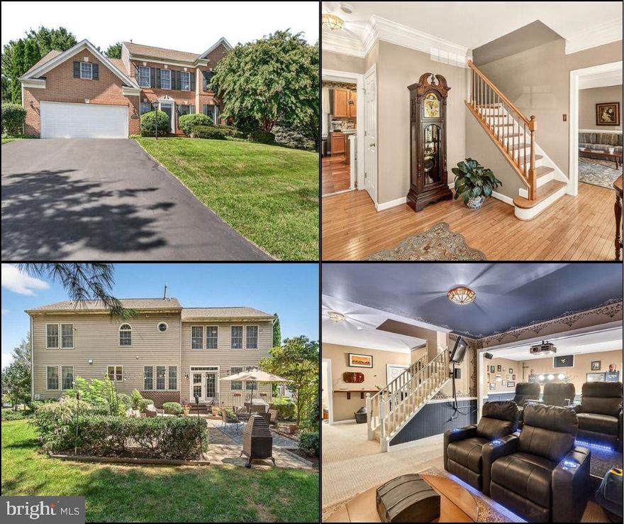 Welcome to this beautifully maintained by the original owners Brick Front Colonial in Sought-After Westwinds! Recent Big Ticket Updates include all new exterior doors & GAF 50 year shingle ROOF with one time transferable warranty (2025) brand new garage door (2025), new HVAC system (2024), ready for your personal updates to make the rest your very own!

Perched on a desirable corner lot at the top of the cul-de-sac, this stunning home offers 4 Bedrooms, 4.5 Baths, a 2 car garage and over 3,500 finished square feet . Offering the perfect blend of elegance, comfort, with plenty of space for both entertaining and everyday living. Step inside to a large open foyer with hardwood floors, powder room, and coat closet. The heart of the home is the open gourmet kitchen, featuring Italian ceramic tile, a large center island, Bertazzoni Italian gas stove, stainless steel appliances, coffee bar/work station, pantry, and abundant cabinet and counter space. The kitchen flows seamlessly into the spacious family room with hardwood floors and a cozy gas fireplace. From here, step outside to your private paver patio oasis—the perfect place to enjoy your morning espresso, entertain guests, or unwind among lush landscaping, mature plants, and fig trees.
The main level also offers a formal living room and dining room with hardwood floors, filled with natural light and ideal for gatherings.
Upstairs, retreat to the luxurious primary suite with vaulted ceilings, two large walk-in closets, and a spa-like en-suite bath featuring dual vanities, jacuzzi soaking tub, separate walk-in shower, and water closet. Three additional generous size bedrooms, one offering an en-suite bath, a hall bath with large vanity sink, linen closet, and convenient laundry complete the upper level.
The fully finished lower level is an entertainer’s dream! Enjoy movie nights in the theater room with reclining leather seating for 5, Denon Av 9.1 surround sound system, Blu Ray DVD player, 1080 p projector and screen, 2 mounted TVs, and a popcorn maker. Host friends around the slate pool table, dry wine bar & stools perfect for wine tastings —all included with the house! Have guests stay in the versatile bonus room or use for a study or den. A full bath, workshop with pegboard for tools, ample storage, and walk-up access to the backyard complete this level.

As part of the Lake Linganore & Westwinds community, enjoy resort-style amenities including a private 250-acre lake with two sandy beaches, scenic trails, four community pools, tennis and basketball courts, volleyball courts, clubhouses, live music, food trucks, movie nights, and more.
Conveniently located just minutes to Route 70, Route 15, shopping, dining, and historic New Market, with easy commutes to Baltimore and Washington, D.C.
Don’t miss your chance to own this exceptional home in one of the area’s most desirable communities!