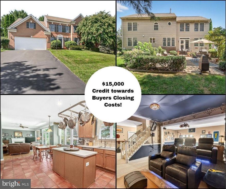 **$15,000 towards Buyers Closing Costs!** 

Welcome to this beautifully maintained by the original owners Brick Front Colonial in Sought-After Westwinds! Recent Updates include a brand new garage door (2025), new exterior doors & GAF 50 year shingle roof with one time transferable warranty (2025), new HVAC system (2024).

Perched on a desirable corner lot at the top of the cul-de-sac, this stunning home offers 4 Bedrooms, 4.5 Baths, a 2 car garage and over 3,500 finished square feet . Offering the perfect blend of elegance, comfort, with plenty of space for both entertaining and everyday living. Step inside to a large open foyer with hardwood floors, powder room, and coat closet. The heart of the home is the open gourmet kitchen, featuring Italian ceramic tile, a large center island, Bertazzoni Italian gas stove, stainless steel appliances, coffee bar/work station, pantry, and abundant cabinet and counter space. The kitchen flows seamlessly into the spacious family room with hardwood floors and a cozy gas fireplace. From here, step outside to your private paver patio oasis—the perfect place to enjoy your morning espresso, entertain guests, or unwind among lush landscaping, mature plants, and fig trees.
The main level also offers a formal living room and dining room with hardwood floors, filled with natural light and ideal for gatherings.
Upstairs, retreat to the luxurious primary suite with vaulted ceilings, two large walk-in closets, and a spa-like en-suite bath featuring dual vanities, jacuzzi soaking tub, separate walk-in shower, and water closet. Three additional generous size bedrooms, one offering an en-suite bath, a hall bath with large vanity sink, linen closet, and convenient laundry complete the upper level.
The fully finished lower level is an entertainer’s dream! Enjoy movie nights in the theater room with reclining leather seating for 5, Denon Av 9.1 surround sound system, Blu Ray DVD player, 1080 p projector and screen, 2 mounted TVs, and a popcorn maker. Host friends around the slate pool table, dry wine bar & stools perfect for wine tastings —all included with the house! Have guests stay in the versatile bonus room or use for a study or den. A full bath, workshop with pegboard for tools, ample storage, and walk-up access to the backyard complete this level.

As part of the Lake Linganore & Westwinds community, enjoy resort-style amenities including a private 250-acre lake with two sandy beaches, scenic trails, four community pools, tennis and basketball courts, volleyball courts, clubhouses, live music, food trucks, movie nights, and more.
Conveniently located just minutes to Route 70, Route 15, shopping, dining, and historic New Market, with easy commutes to Baltimore and Washington, D.C.
Don’t miss your chance to own this exceptional home in one of the area’s most desirable communities!