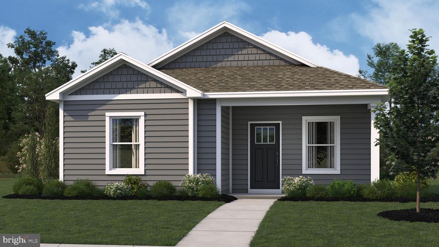 Welcome to 112 Parkland Road, a new home in the welcoming Kinnamon Meadows community of Greensboro, MD. The Perry, a 1,059 square foot open concept cottage-style ranch home, offers two bedrooms and two bathrooms. 

A welcoming front porch leads you into the spacious living room that seamlessly flows into the kitchen, creating a perfect space for entertaining guests or enjoying family time.

The well-equipped kitchen is complete with modern white cabinetry, granite countertops, stainless steel appliances, a spacious peninsula island with room for seating, and a corner pantry. 

The large main bedroom is a retreat in the back of the home; its private bathroom has a double bowl vanity, shower, and an impressive walk-in closet.

The second generously sized bedroom is in the front of the home along with a full bathroom and linen closet. The laundry room is tucked away near the entrance of the home. The included white blinds and an innovative Smart Home® package will give you complete peace of mind living in your new home.

Pictures, artist renderings, photographs, colors, features, and sizes are for illustration purposes only and will vary from the homes as built. Image representative of plan only and may vary as built. Images are of model home and include custom design features that may not be available in other homes. Furnishings and decorative items not included with home purchase.