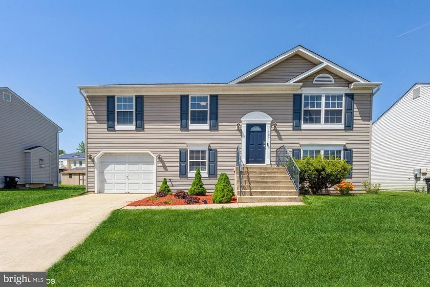 Welcome to the Ritchie Run community! This charming 4 bedroom, 3 full baths abode is full of amenities. There is pride in ownership which will be evident as you tour this home. The living room, dining room, hallway, steps, and landing flooring are bamboo. The kitchen is equipped with modern Samsung "Bluetooth" appliances that include the stove, refrigerator, and dishwasher. These appliances can be linked and activated from your cell phone. The countertops are granite, and the backsplash is Italian marble. The kitchen has recessed lighting. There are newer light fixtures throughout the home. The appliances, washer/dryer, and roof are less than 5yrs old. The 20’x17’ deck is less than 4 years old. The doors (front and sliding) are less than 3 years old; the HVAC and water heater are less than 2 years old, and still under warranty. This smart home is furnished with keyless entry, solar panels, and a Nest thermostat for added efficiency. The dual Samsung washer has flex wash/steam. The dual Samsung dryer has flex dry, multi-steam, and vent sensors. There are extra closets and storage areas on the lower level. There is a 12’ x 8’ John Deere shed out back for additional storage. Entertain and enjoy countless days and nights in the backyard, under the covered deck, or on the expansive deck with family and friends. The Ritchie Run area is quiet, convenient to shopping, food, entertainment, and minutes away from the Beltway and Pennsylvania Ave. You will absolutely love this updated home! Please follow CSC Covid guidelines. Please remove shoes or wear shoe coverings that have been provided.
Professional photos coming soon. Offer deadline 5/10/22.