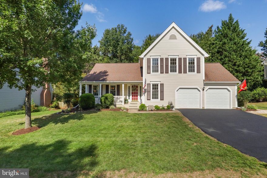 Must see in popular Sequoia Farms! Lovely home on premium lot with spacious fenced in backyard and brick patio. Spend time on the brick patio, and enjoy seasonal flowers in front, back and side gardens. Inside find updates and upgrades from top to bottom. Updated bathrooms. Upgrades include beautiful, engineered wood flooring throughout the first floor - living and dining room, kitchen, den, and office. In the kitchen, granite counter and cabinets have been added and newer stainless steel appliances installed. Built in cabinets have been added to family room in basement which also includes a bathroom with walk-in tiled shower and work/storage area.  Fresh paint is in most rooms on all 3 levels. New carpet on stairs, in all 3 bedrooms, and family room in basement. Trane furnace(gas) and AC unit are serviced annually. Roof, garage doors, and windows (wrapped and replaced) all replaced in 2013. Home is in great condition, having been well maintained inside and out.