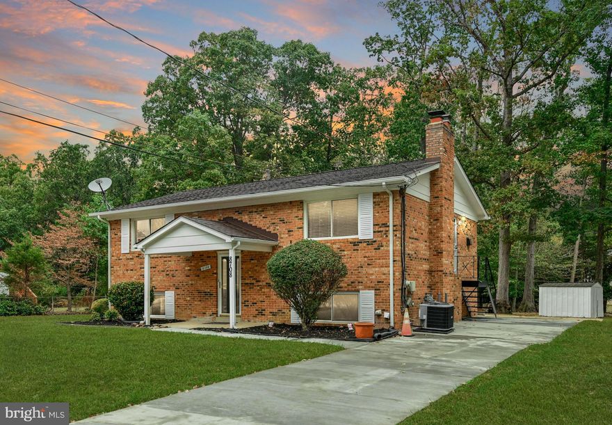 Beautifully renovated 2 level Split foyer, 4 bedrooms and 2 baths. This home features fresh paint, new carpet, new kitchen with Granite top, Stainless steel appliances, Wood flooring and recess lighting, New HVA and Water heater. Level back yard. The house is located in a quiet, friendly neighborhood. Convenient location with easy access to I-495, National Harbor, MGM Casino, shopping, dining, Andrews AFB, Metro.