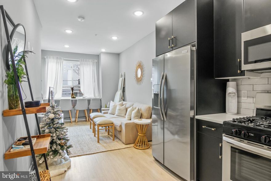 Welcome to 2428 Jasper Street, a modern duplex in one of Philly’s fastest-growing neighborhoods, offering a rare opportunity for savvy investors to acquire a fully occupied income generating property with huge upside potential in rent increases (PHA rents for 19125 are currently $2690 for a 3-bed and $2200 for a 2-bed in 19125). Built just a few years ago and still benefiting from the Philadelphia tax abatement, this newer construction property is a smart addition to any portfolio. The lower unit is a spacious 3-bedroom, 2.5-bathroom setup that spans the ground floor, lower level, and part of the second story. The main level features an open concept living area, sleek kitchen with 36" custom gray cabinetry, white quartz countertops, stainless steel Frigidaire appliances, subway tile backsplash, and a convenient powder room. Downstairs you’ll find two bedrooms, a full bathroom, and your laundry. Upstairs is the private primary suite with its own bathroom. Out back you also have a large patio that's perfect for lounging or entertaining! The upper unit is a bright and modern 2-bedroom, 2-bathroom spread across the second and third floors, complete with a generously sized living area, clean finishes, and access to a massive roof deck with a view of the Center City skyline. Whether you’re hosting guests or just unwinding after work, the rooftop space is a true standout! Located in the heart of East Kensington, you’re just a short walk away from many amazing places like Rowhome Coffee, Vientiane Bistro, Philadelphia Brewing Co., El Cantinflas, Little Walters, OG Pizza, Quick Stop, and more! With easy access to Center City via the York-Dauphin El stop and new development all around, this is an amazing opportunity for the right buyer to take advantage of! Schedule your showing and scoop up this amazing investment today!