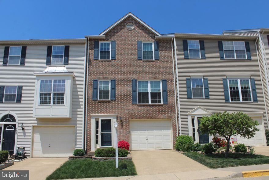 Move in ready & well maintained (original owner) brick front 3 lvl 3 BD, 2 full BA and 2 half bath townhouse with attached garage. Lower level consists of garage, 1/2 bath, recreation room, extra storage closet and sliders to fenced in backyard w/ stamped concrete patio. Main level consists of dining, living rooms and kitchen. 3rd lvl has 2 bedrooms, 1 bath, Master bed, bath WIC. CLOSE TO SO MUCH