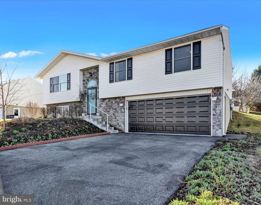 Charming and inviting home in Newmanstown! This home offers plenty of natural light and an open flow between the living room, kitchen, and dining area. The kitchen features a convenient island and provides easy access to the covered deck, perfect for outdoor dining and entertaining. The main level includes three bedrooms, including a primary suite with its own bath, plus another full bathroom. The finished lower level provides extra living space, a full bathroom, and a laundry area—ready for your personal touch. Outside, enjoy the spacious, mostly level backyard with a shed. A two-car garage adds convenience and extra storage. Don't miss this great opportunity, schedule your showing today!