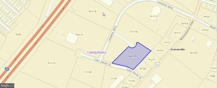 3 Acre lot with easy access off Rt 11 and I-81. Great location for flex space, office or warehouse.