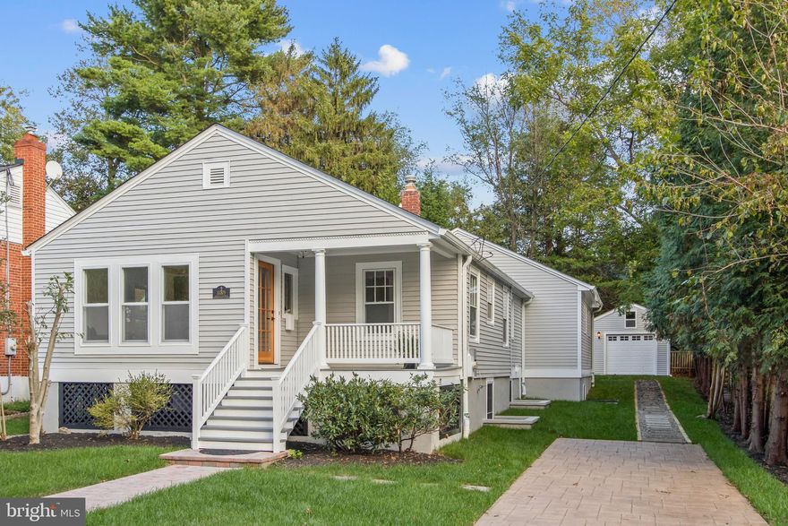 Wonderful new Price.  Totally impeccably renovated with huge new kitchen addition with new finished basement located in the charming Historic District of Kensington.  New: Hardwood flooring, Forno Kitchen appliances, 3 full baths, inset LED lighting, cedar millwork, 2 fireplaces ( gas on the 1st floor, electric in the family room), stamped concrete driveway, roof, HVAC.  Private yard with deck & detached building perfect for home office/gym/crafts.   Walk to shops yet quiet, pastoral setting, centrally located for easy access to DC & suburbs.