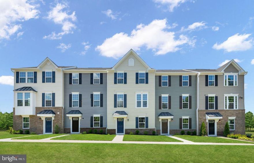 IMMEDIATE DELIVERY- Entry Level Bedroom with attached full bath and rear 2 car garage -STRAUSS E- Up to $20,000 in closing assistance with the use of the seller's preferred lender. 
BELLE AIR TOWNHOMES---The largest of Ryan’s Composer Series, the Strauss offers the space and customizing details of single-family living with the convenience of a townhome. On the main living level, you’re greeted by an enormous Living Room with a convenient powder room. There is a generous and airy Country Kitchen with an expansive island, upgraded Quartz countertops, upgraded White kitchen cabinets, Gas cooking, perfect for entertaining. A window-lined Morning Room off the Kitchen provides room for dining that leads to a Deck. LVP flooring on the entire main level.  Up a flight of stairs designed to be elegant and functional, the upper level boasts three bedrooms, two baths, and a 2nd-floor laundry space. No need to worry about storage space – generous closets abound in all bedrooms. The Owner’s Bedroom is a private retreat accented with a tray ceiling and featuring an enormous walk-in closet. The Owner’s Bath boasts a soaking tub and a separate shower with a seat.  Down the stairs you are greeted with an entry level bedroom and full bath.  Photos are representative.