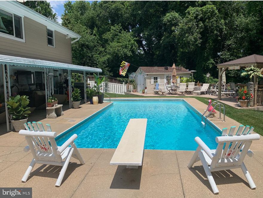 OUTDOOR ENTERTAINERS DELIGHT! If you and your family love privacy and the outdoors, this home is for you!  Huge Private backyard, facing wooded area, located on a Cul De Sac. The backyard features an Inground Pool, Tiki Bar, She/He Shed, and a Custom Designed Firepit seating area for at least 25 people!  
The home has many Large Ticket Items that have been updated, including:*  HVAC 2022*  * Updated Anderson Windows & Sliders -Guaranteed for life  * 50 yr Architechtual Roof  2018*  * Prodigy Energy Efficient  Insulated Siding - Thickest EPS Foam Available -2018*  * Patio Paver 2017*   *Deck/Shed   2006*  * Pool Heater  2009* * Pool Filter      2015*  *Downstairs Bathroom Bath Fitter 2025 *  * PVC Fence  2011 -Guaranteed Life *  *  Gazebo  2021* * Upstairs Bathroom Remodeled      2020 * * Downstairs Refrigerator  2022*  *New sidewalks and driveway 2010*
The Lower level has a lovely Gas fireplace and Large dry bar for Winter Fun and walk out Covered Patio, that goes straight out to the fully fenced pool area for Summer Fun!  Coming Soon so get ready to come see this spectacular little paradise in the middle of Millersville!  Very convenient location to BWI, NSA, Northrup Gruman, Washington DC,   Route 97, Route 2, Restaurants - Libations, Outback, Carrabas and more !  NO HOA- Community Pool with fee, Basketball Courts,  & 2 Baseball Diamonds.
Well maintained home that has many added features a family will enjoy for years to come!