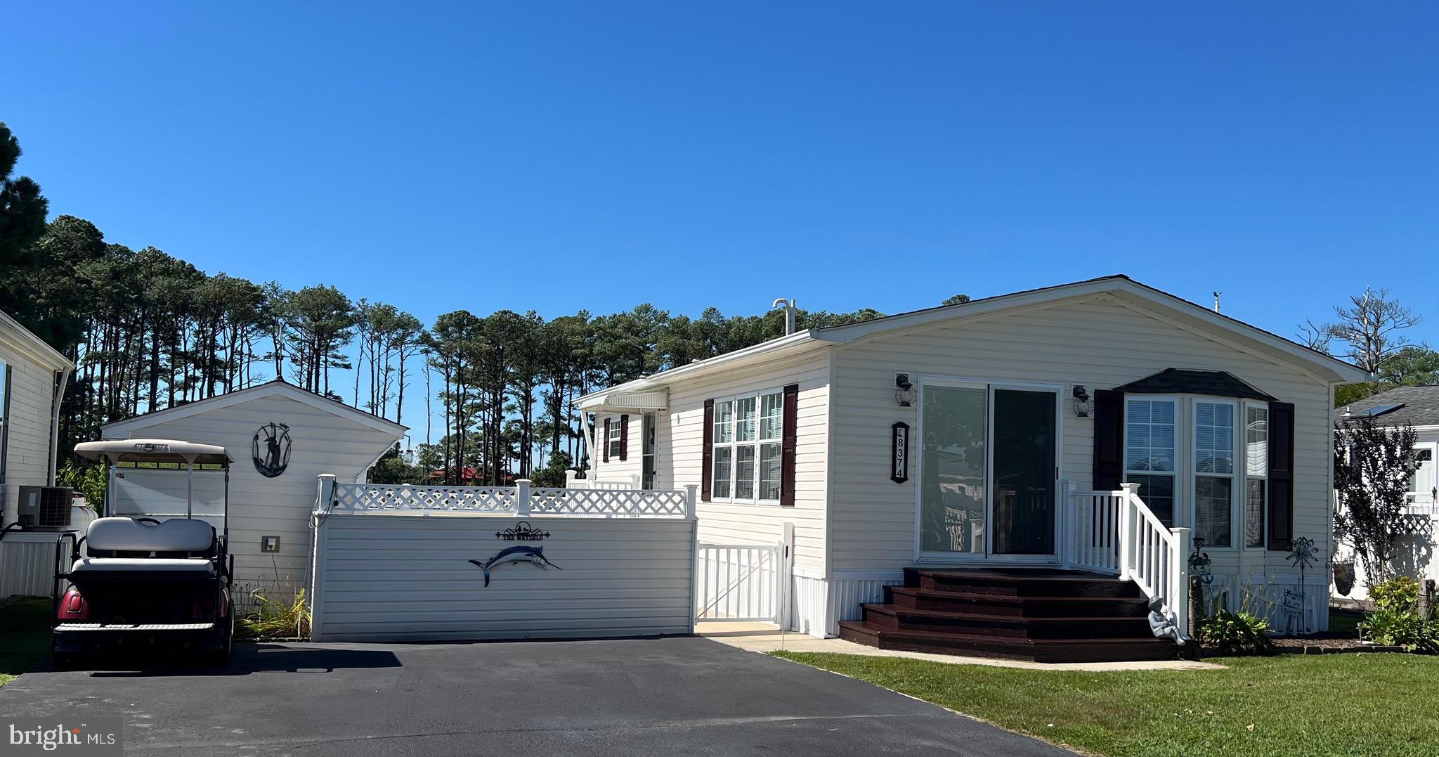 Beautiful Turn Key 2 Bedroom Cottage Close to Fishing & Crabbing Pier. This Beautiful Home Backs up to Wetlands for Extra Privacy! Recent updates include: HVAC, Roof, Bathroom with Walk in Shower, Appliances, Countertops, Slider with Built-in Blinds, Awning. Fully Furnished, Cathedral Ceiling, Skylights, Bow Window, Tile Floors in Kitchen & Bath. Courtyard & Shed! Make an Offer!