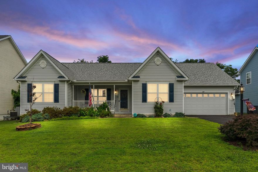 Beautiful  one level living in Webber Springs! Home  is move in ready. Beautiful Pergo flooring as you enter, neutral paint and crown molding. The dining room showcases box trim and chair rail to provide a custom touch. The kitchen has been updated with beautiful details including Granite counter tops, detailed wood accents on island base, stainless steel appliances, modern cabinet hardware and  more! The spacious laundry area is conveniently located directly off the kitchen with access to the garage. The Primary suite has the solid flooring,  tray ceilings and plenty of space. Enjoy a  large soaking tub, stand up shower, double sinks and a walk-in closet. The secondary bedrooms offer Pergo Outlast flooring, neutral paint and are separated by a hall/guest bathroom. There will be plenty of space to grow, as this home offers a full, unfinished basement. The backyard offers beautiful views of farmland, You may even have  a friendly visit from a cow or two.. Schedule a showing today!