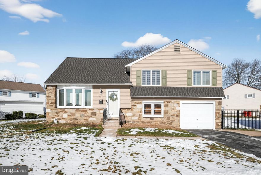 Presenting an amazing opportunity to own this well maintained four bedroom two and a half bath split level located in the Rosewood section of Warminster.  Come inside this beautiful, maintained home where you are greeted by an open floor plan.  As you enter you are greeted by the formal dining room that leads to the huge eat-in kitchen with ample counter & cabinet space.  Next to the kitchen is the cozy living room with a stone fireplace. There are hardwood floors throughout the first floor.  Upstairs on the second floor are three nice size bedrooms with closets to match and a hall bath. The third floor boasts a huge master bedroom with an updated master bathroom.  Down to the basement for more added living space and more storage. The patio overlooks the big fenced in backyard and is perfect for hosting friends and family for a barbecue.  Location is ideal, close to shops, parks, schools and transportation.  Easy commute to anywhere!  Do not miss the opportunity to own this gem of a home!  This home is yearning for its New Owner.  Make that New Owner YOU! Deadline to submit an offer is 1/19/26 at 5p.