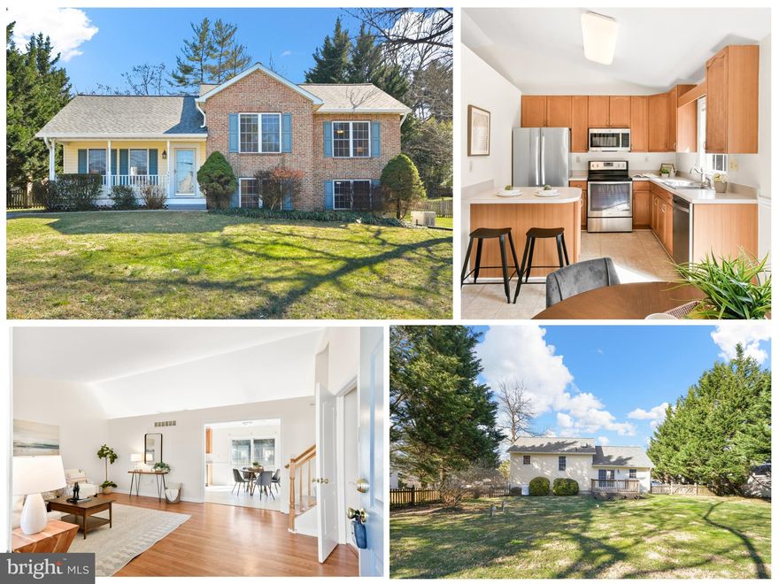 Larger than it Looks!
Come check out this large Split Level just outside of Frederick and just minutes away from Spring Ridge.  Flat Fenced Back Yard that is perfect for entertaining.  Upon entering you will notice the vaulted ceilings and open living room that feeds into the kitchen and eat-in area.  The upper level includes a Primary Suite, 2 additional bedrooms and a 2nd full bath.  One level down is a LARGE family room and laundry.  The lowest level is a rec room/gym/entertaining area that is plumbed for a wet bar and includes a half bath.  Home has a backup generator and NO HOA fees.  Roof was replaced in 2024.  House was freshly painted and is ready for YOU!