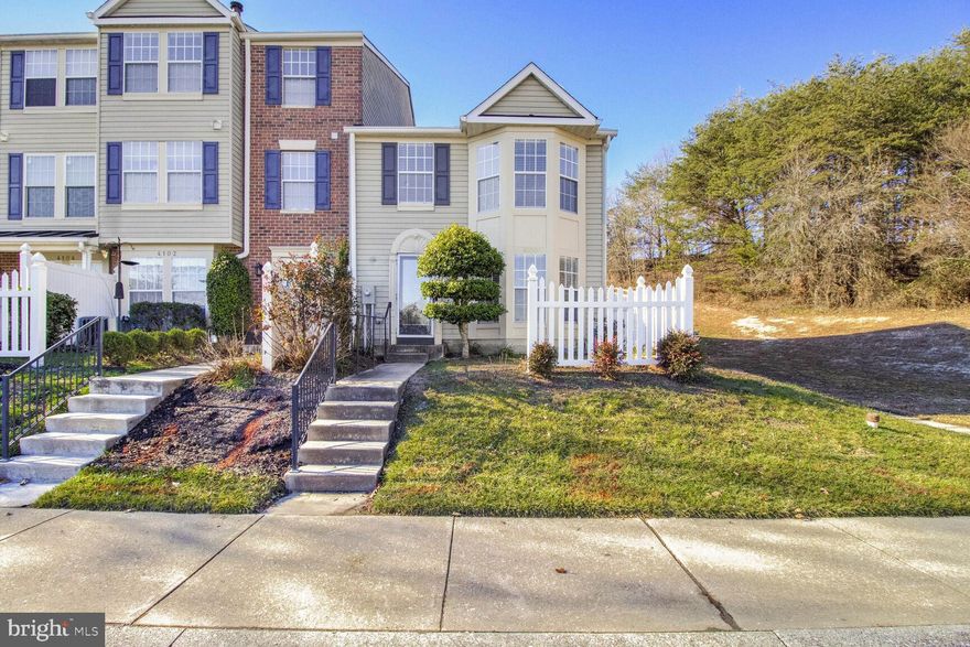 BACK on MARKET!   Beautiful end unit townhome condo in The Village Southfield. Freshly painted throughout. Main level  featuring living room with bay window and recessed lights. Half bath. Eat-in kitchen with view of wooded area, granite countertop, stainless steel appliances, which were replaced few months ago including refrigerator and dishwasher. Upper level includes two well-sized bedrooms, first bedroom with bay window, second bedroom with walking closet, full bath, and washer and dryer. Roof replaced by Condo Association about 5 years ago, HVAC replaced in 2021, and Water Heater replaced in 2023 . Assigned parking #68 with plenty of guest parking. Close to major routes, shopping, restaurants, parks, and White Marsh Mall. Home is move-in ready.