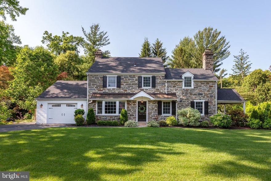 Welcome to 20 Aldwyn Lane, a charming and meticulously maintained 4-bedroom, 3.5-bath Colonial set in an unbeatable Main Line location—just steps from Villanova University. This home beautifully blends classic architectural details, like the stone-and-siding facade, deep-silled windows, and flagstone patio, with modern-day amenities including a home office, front-entry attached garage, and a showstopping, fully renovated kitchen. Located in the award-winning Radnor School District and convenient to both Villanova and Bryn Mawr, you’ll enjoy easy access to top-rated schools, scenic parks, boutique shopping, vibrant dining, and more.

Designed for both everyday comfort and effortless entertaining, the home welcomes you with a classic center-hall foyer that opens to spacious living and dining rooms, each featuring hardwood floors and elegant crown molding. The living room centers around a gas  fireplace—perfect for cozy evenings—while the formal dining room is highlighted by a beautiful bay window overlooking the front lawn. At the heart of the home is the thoughtfully redesigned kitchen: expansive, sunlit, and outfitted with a large center island, walk-in pantry, and stainless steel appliances including double ovens and a beverage fridge. Just off the kitchen, a heated mudroom with built-in storage and a laundry closet provides practical everyday functionality and direct access to the attached garage. A stylishly renovated powder room and a window-lined home office looking out onto the backyard complete the main level. 

Upstairs, you’ll find three generously sized bedrooms, including a luxurious primary suite featuring dual closets, custom built-ins, and a spa-inspired en suite bath. A full hallway bathroom serves the remaining two bedrooms. The third level is fully finished and offers a private guest suite with its own full bathroom and additional closet space—ideal for visitors or extended stays. The fully finished lower level adds even more versatile living space, with recessed lighting, built-in shelving, ample storage, and an elegant tray ceiling detail. Step outside from the kitchen to the covered porch and flagstone patio—an inviting outdoor retreat perfect for morning coffee or summer entertaining.
Tucked away on one of Villanova’s most picturesque tree-lined streets, Aldwyn Lane is beloved for its curb appeal and community feel. A pedestrian bridge at the end of the street provides direct access to Villanova’s campus, while nearby transit options—including the Regional Rail and Norristown High Speed Line—and major routes like I-476, I-76, and Lancaster Avenue make commuting a breeze. Come experience the best of Main Line living at 20 Aldwyn Lane—where timeless charm meets modern convenience in an unbeatable location.