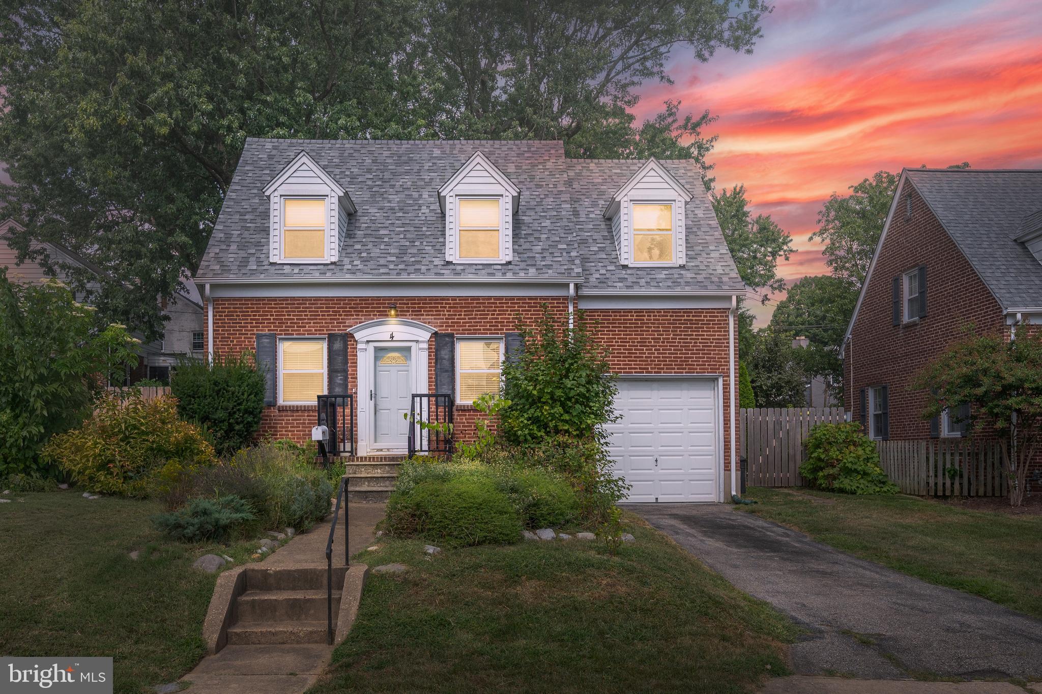 Welcome to this charming and updated brick Cape Cod in the heart of Catonsville. This 3-bedroom, 2-bathroom home offers timeless character with thoughtful modern upgrades, including a brand-new roof and updated 200-amp electric service. The classic brick exterior and inviting layout make this home both functional and full of warmth.
Inside, you'll find spacious bedrooms and comfortable living areas filled with natural light. The 1-car attached garage adds convenience, while the covered porch provides the perfect space for entertaining or relaxing outdoors. The front yard features a beautiful pollinator garden with native wildflowers, creating a vibrant and eco-friendly landscape. A new roof was installed in 2024.
Located just minutes from Baltimore and BWI Airport, this home offers easy access to major highways, shopping, dining, and more. Whether you're commuting or staying close to home, you'll love the blend of comfort, charm, and convenience this property provides.
Don't miss your chance to own this well-maintained gem in a sought-after neighborhood.