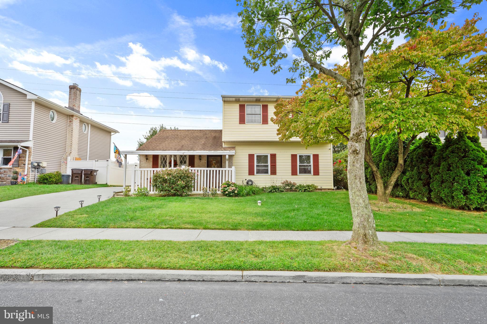 Welcome to this beautifully maintained 4-bedroom, 2-bath home nestled in a quiet, friendly neighborhood in Bensalem. This spacious and inviting property blends classic charm with modern upgrades, perfect for comfortable everyday living and entertaining. Step inside to find a bright, open layout featuring a modern kitchen with wood cabinetry, stainless steel appliances, and a cozy eat-in area that flows seamlessly into the family room. The sun-filled living space offers stylish new flooring and a welcoming atmosphere for relaxing or gathering with guests. First floor features 1 bedroom, 1 bathroom and a 2nd living room space. Upstairs, you'll find 3 generously sized bedrooms and updated bathroom. The home also boasts central air (just 2 months old) to keep you cool year-round, and a newer roof, providing peace of mind for years to come. Outside, enjoy the large front yard, beautifully maintained landscaping, and a covered porch. A private backyard space is perfect for outdoor dining or unwinding after a long day. Conveniently located near shopping, schools, dining, and major commuter routes—this home offers the perfect combination of suburban peace and city accessibility.