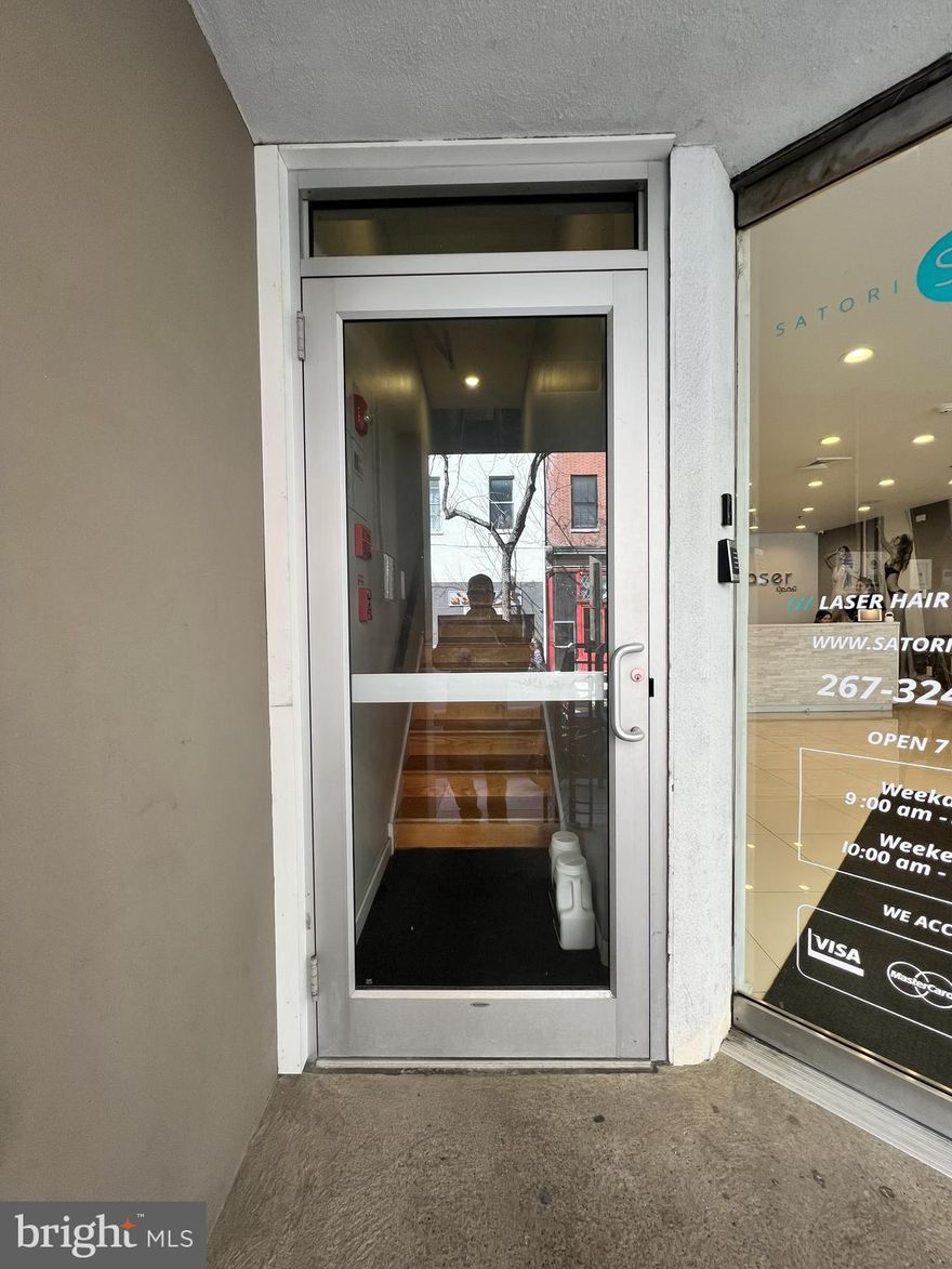 1120 Walnut Street, Unit 3R – Philadelphia, PA 19107
1 Bedroom | 1 Bathroom | Approx. 850 Sq Ft

Located in the heart of Washington Square West, this spacious and well-maintained third-floor apartment offers approximately 800 square feet of comfortable living space with an ideal layout and abundant natural light throughout.

The oversized bedroom features two full-sized closets and ample space for a king-sized bed and additional furniture. A generously sized living room provides plenty of room for a full seating area, dining table, and separate workspace — perfect for today's flexible lifestyle.

The apartment includes a large, updated kitchen with ample cabinetry and counter space, along with the convenience of a full-size washer and dryer in-unit. The bright and airy bathroom showcases charming exposed brick and includes an adjoining room with a stand-up shower.

This unit is filled with large windows that let in abundant natural light, creating a warm and welcoming atmosphere throughout the day.

Located just steps from public transportation, Jefferson Hospital, shopping, dining, and everything Center City has to offer, this apartment delivers the perfect combination of space, charm, and location.

Available for June 1st Move in.