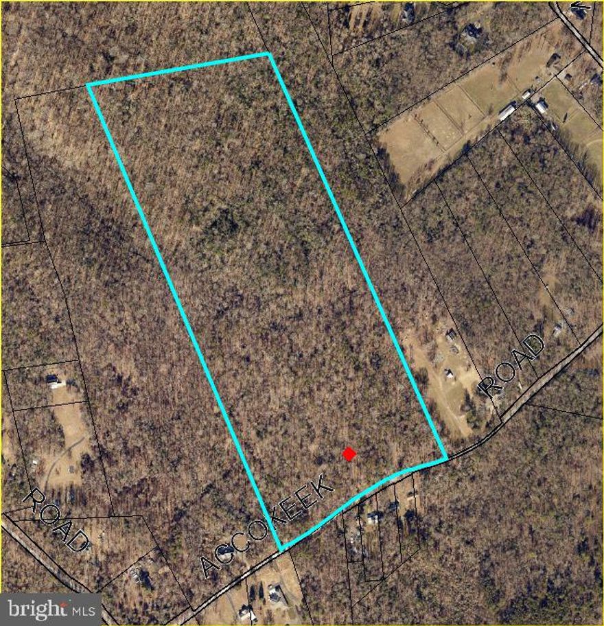 WHY DREAM ABOUT WHAT YOU CAN LIVE?! Come build your dream home on this beautiful wooded 3.59 acre +/- reserved area within your own total Parcel of 52.08 +/- acres (48.49 +/- acres in Woodland Preservation).  Enjoy privacy, convenience, and your own park-like setting and retreat !  This lot has the perfect location to live near and work conveniently in the Washington DC / Virginia metropolitan area. Located just outside of the Mount Vernon View Shed  and in very close proximity to, but NOT a part of The Moyaone Reserve (wooded, conservation-oriented, neighborhood community in Accokeek),  Hunt the land, harvest the timber under a select cut forestry management permit , and live in a private /  natural setting .  Percolation approved for a septic system and no covenants, build the home of your dreams!  ---- Any existing unused tree mitigation rights which remain on the date of settlement shall be retained by the Seller;  and do not convey with the property.