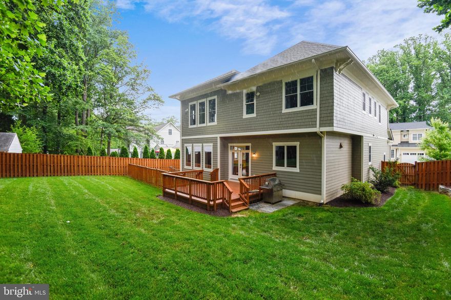 Don't miss this sophisticated, 5 bed, 4 .5 bath, craftsman, built in 2016 on sought-after Plum Street in the heart of Vienna. This house has all the high-end features yet is still warm and welcoming. An open floor plan flooded with light, nine and ten foot ceilings, wide foyer with mahogany door, beautiful kitchen with high-end appliances, select character oak hard wood floors, and built-ins in the living, dining, and family room are just some of the fabulous features this  5000 sq ft, 3-level home has to offer. The main level has lots of upgrades such as barn doors on the front room which can be used as a formal living room or an office. The dining room is open to the family room and includes newly-installed built-ins. The open kitchen and family room with a gas fireplace make this house perfect for entertaining.  Two pantries and a mudroom greet you as you walk into the house from the spacious two-car garage. Upstairs, the master suite has two walk-in closets and enough space for a king bed and sitting area. The master bath boasts radiant heated tile flooring with a separate soaking tub and shower.  Two nicely sized rooms share a jack and jill bath and a generous fourth bedroom with its own private bath are down the hall from the master along with a laundry room conveniently located.  The fully fenced backyard has a 12x16 deck, gas grill, and kid's play equipment all perfect for entertaining. A fully finished basement accessible from the backyard has a gas fireplace, a guest bedroom with walk-in closet, full bath, a second room finished as an office, and plenty of storage to round out this perfect home just steps away from everything Vienna has to offer.  Enjoy being walking distance to local restaurants, shopping, the library, Vienna Community Center and Vienna Elementary.