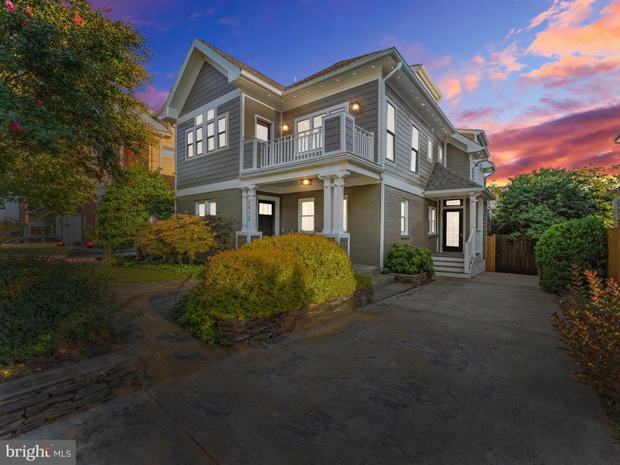 Arlington craftsman brimming with uncompromising charm and everyday luxury. Built in 1934, this 5 Bed/3 Full & 2 Half Bath home boasts thoughtful modern updates that honor, highlight, and replicate original details that make it unique. From the gracious front porch, wheat motif stained glass welcomes you at the front door, revealing the relaxed formal living and dining rooms, with a  corner fireplace providing a quaint focal point and extensive millwork that define the home's aesthetic. The open floor plan to the rear of the home is ideal for daily life and informal gatherings, with wide plank oak flooring continuing throughout the main level. Maple cabinetry give the spacious kitchen a warm luster, contrasting the cool greys of the stone countertops and stainless steel appliance suite fit for a chef. Dual French doors offer glimpses into the sunny home office and tranquil back yard, including raised porch and flagstone patio below. Upstairs, the primary suite truly has it all, with coffered ceilings, two walk-in closets featuring custom built-in storage, private balcony, and ensuite bath with dual vanity, stone counters and flooring, and separate shower and spa tub. Two additional well apportioned bedrooms share a second full bath, with vaulted ceilings, walk-in closet, and access to another deck available to the larger of the two. Side-by-side laundry conveniently located in the hall. A converted attic offers a flexible space that could comfortably be used as a bedroom or rec room, with built-in desk, daybed, and half bath, while the partially finished basement provides a subterranean refuge with the final bedroom, full bath, and egress. Ideally located between bustling Clarendon, with its many restaurants, cafes, and retail offerings, and Fort Myer, with the Pentagon just a stone's throw to the south. Easy access to Route 50, I-395, and Metro!