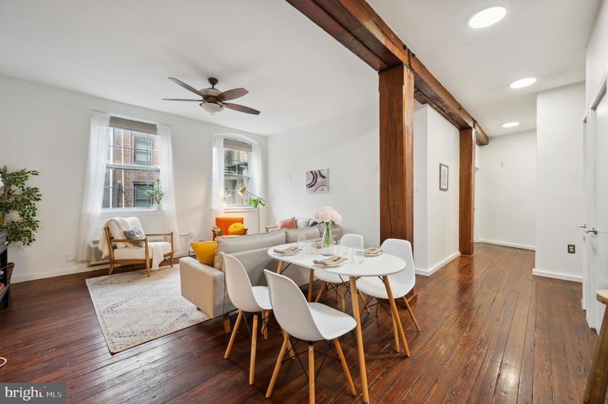 AVAILABLE NOW! 2 bedroom, 1.5 bathroom apartment in the heart of Old City. Charming and spacious with original hardwood floors, high ceilings, large windows, and plenty of closet space. Elevator building. Stainless steel appliances. In-unit washer and dryer. Convenient 1/2 bathroom. Easy access to public transportation makes commuting a breeze - multiple bus routes and the Market-Frankford line stop just 1 block from the entrance to the building. Sorry, no pets. Credit & background check required. First / last / and security due before move in. Tenant responsible for elevator move-in/move-out fee. Tenant responsible for all utilities. For sale and for rent.