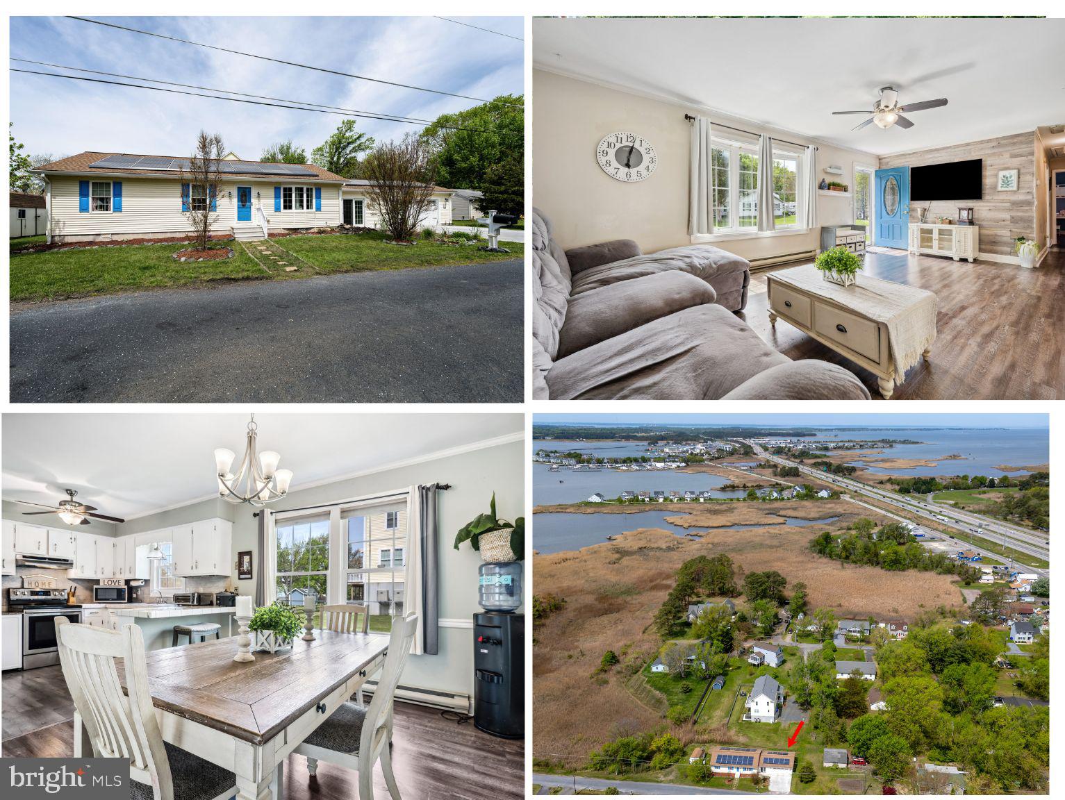 OPEN HOUSE, SATURDAY 6/28 10am-12pm- REDUCED NOW $365,000. Make your Move Today to this affordable Rancher! Located just a couple of minutes from the Kent Narrows, it offers easy access to some of the best Eastern Shore waterfront dining, seafood restaurants, walking trails, marinas, dock bars, entertainment, and more. Kent Narrows Landing features a public boat ramp, providing a gateway to the Chester River, Prospect Bay, Eastern Bay, and beyond. The home includes a primary bedroom with a private full bath, a spacious living room, kitchen, and dining area, which connects to a large breezeway and two-car garage. The breezeway has front and rear entrances, making it suitable for a home office or additional living space. Additionally, leased solar panels help reduce electricity costs, and the property has Public Sewer with NO HOA.