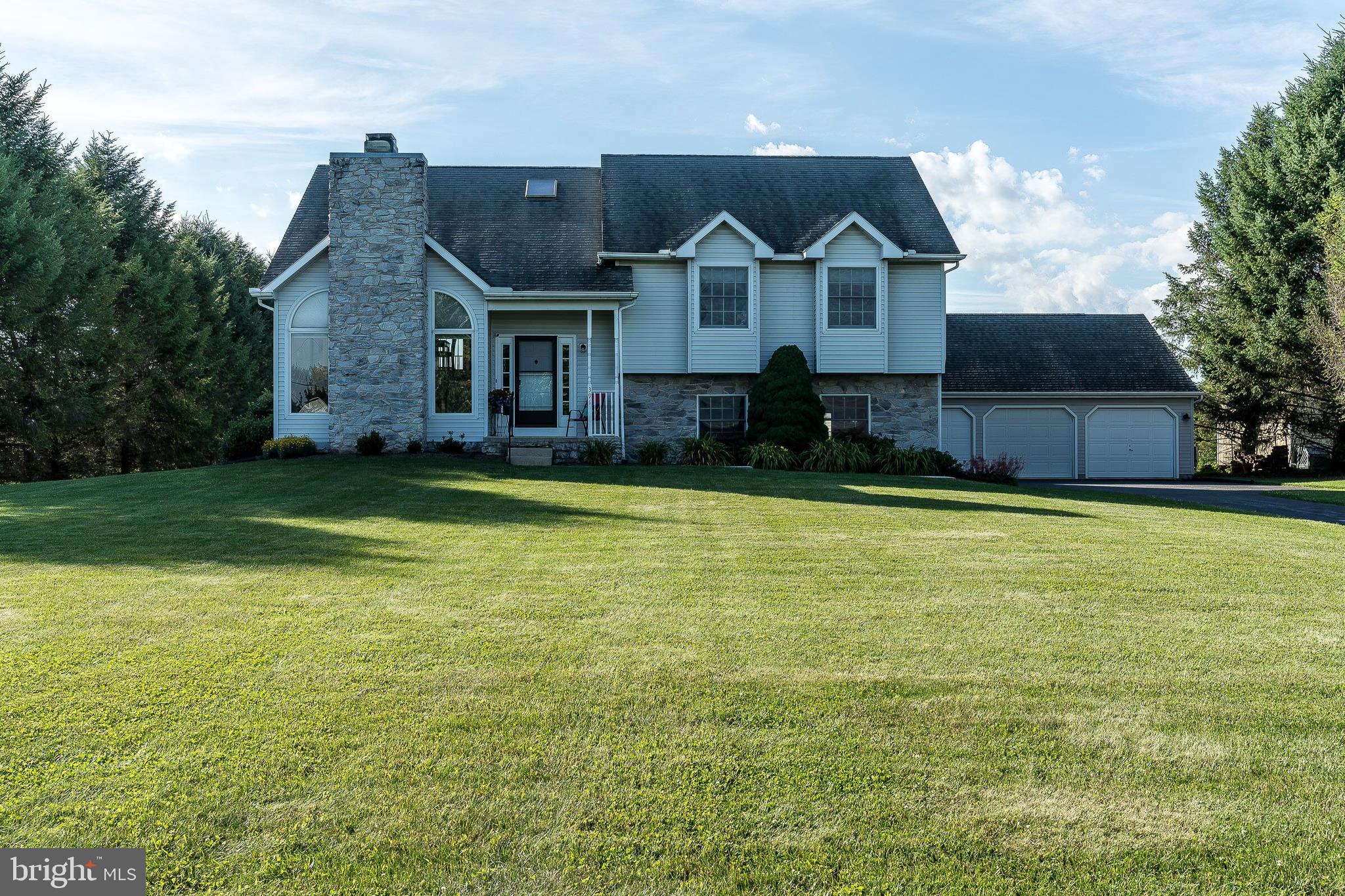 Have you dreamed about living in the country, yet be so close to everything?? Well, this is it- Beautiful Like new home located on 1.4 acres in Lower Dauphin Schools. Spacious home situated on a quiet street with over 1 acre of land. Beautifully updated kitchen with SS and Black  Appliances.  Propane gas stove for efficient cooking.  The Master Bedroom has a Trey ceiling, walk in closet, dressing table and full bath. The LL has a beautiful LR with wood burning fireplace, vaulted ceiling and skylight. There is a lower level suite with a full bath and private entrance that could be used for an in-laws suite or an office/game room. Access to washer and dryer on this level. There is a 10x10 composite deck with vinyl railing as well as a Paver patio to sit outside and enjoy the outdoors. Vinyl fenced yard - the owner currently keeps a few chickens for fresh eggs. Three car detached garage. Priceless panoramic views of the sun setting. Want to learn to horseback ride? NoboDaddy Farm  is right around the corner. This home is conveniently located minutes to Hershey/Hummelstown, Grantville, Harrisburg and major routes. Lovingly maintained; moved right in and enjoy all this magnificent home has to offer!