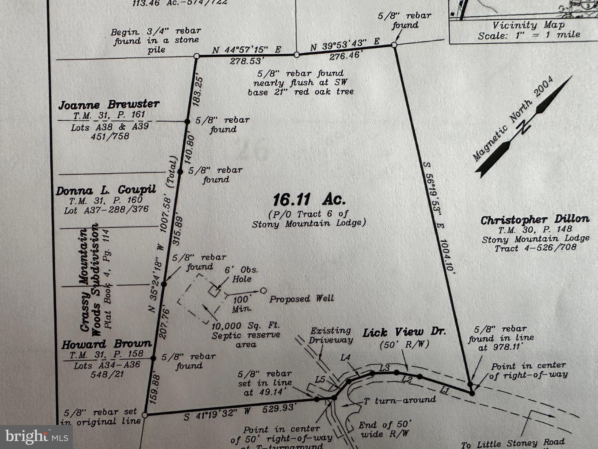 STONY MOUNTAIN LODGE - Land