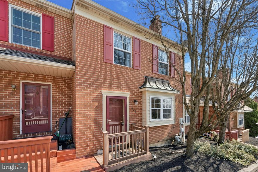 Welcome to this wonderfully updated townhome in Heritage Manor!! This home has 3 bedrooms, 2.1 Baths. Freshly painted throughout home! Enter to a living room and dining room combo with brand new flooring and brick wood burning fireplace, updated powder room, large eat-in kitchen with tile floor, and  granite countertops with exit to a deck. The second floor offers brand new carpeting and a main bedroom with it's own full updated bath and 2 large closets, 2 additional bedrooms and a updated hall bath.   The laundry is in the basement. Move in ready and conveniently located near schools, shopping, recreation areas, and transportation hubs.  Don't hesitate make an appointment now to see this lovely home!