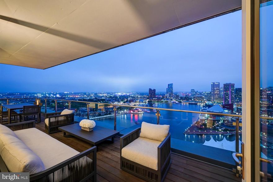 Overlooking the proud skyline and sparkling waters of the City of Baltimore, Welcome to this 2,500+ square foot Private Residence featuring 2 Bedrooms, 2.5 lux bathrooms, Den / office and additional theatre room. Views and Possibilities are endless here in the Land of Effortless and Pleasant Living.  Four Seasons Private Residences Baltimore, a seamless blend of sophisticated style, lavish amenities, and the exemplary service of the world s preeminent hotelier.