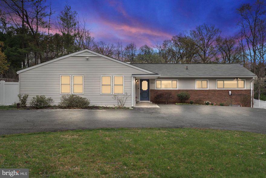 Beautifully maintained and updated, this spacious rambler sits on a half acre lot in a prime Fairfax location. Offering 3,208 finished square feet of effortless main-level living, this open concept home features 5 bedrooms and 3 full bathrooms. The eat-in kitchen boasts stainless steel appliances, a skylight, and ample counter and cabinet space. The dining and living areas, complete with a cozy fireplace, provide expansive views of the fenced backyard. The owner’s suite includes a huge walk-in closet and ensuite bath with a walk-in shower, while one of the four additional bedrooms also has its own ensuite bathroom. The walk-out lower level features a spacious recreation room and an unfinished laundry/storage area, perfect for DIY projects or extra space. Outside, enjoy the large deck overlooking the expansive backyard, a gardener’s paradise complete with a storage shed. Located just minutes from the Beltway, Metro, Tysons, and Mosaic District, this home is with-in the Wakefield Forest/Frost/Woodson pyramid.