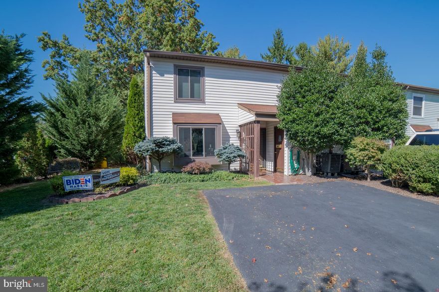 Beautiful end unit townhouse on double lot in a garden paradise, with mature shrubbery including blue spruce and japanese maples, offering privacy. Henri bird bath stays. Home features 3 Bedrooms and 2.5 baths and 2nd floor laundry. Fireplace in family room leading to California deck. Black granite countertops in kitchen. Pergo flooring thru-out 1st level. Master bedroom suite with full bath, walk-in closet + extra closet. Updated windows with screens thru-out. Updated furnace and central air in 08. Pello patio door w screen 2 car driveway parking, also across from guest parking. All appliances. Lots of natural light in home. HOA monthly fee covers lawn care, snow removal, access to tennis courts/clubhouse/pool use. Easy access to RT. 81 entrance, five minutes away.