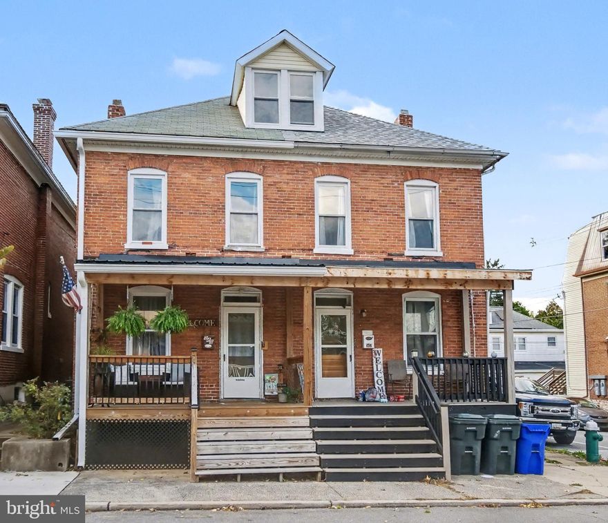 Charming Brick Duplex Packed With Updates Step into this well-cared-for 3-bedroom, 1-bath brick duplex offering 1,332 square feet of comfortable living space filled with charm, character, and smart updates. Built in 1910, this home blends classic style with modern improvements, making it move-in ready and easy to love. The kitchen and bathroom have been tastefully renovated, and new flooring on the first level gives the home a fresh, clean feel. Central A/C and natural gas forced-air heat provide year-round comfort, while the inviting front porch and rear deck create great spots to relax and unwind. Out back, you’ll find a fenced yard ideal for pets, gardening, or outdoor hobbies. A rear balcony is perfect for morning coffee, and the deck is ready for spring and summer downtime. Public water and sewer add everyday convenience. Inside, the second level features hardwood floors and original wood details that showcase the home’s timeless character. The walk-up, floored attic offers excellent storage or future finishing potential, and the basement provides even more space to store, create, or expand. This home offers a great mix of history and updates and is ready for its next chapter. Schedule your private tour, review financing options, and let’s talk about how this home fits your goals.