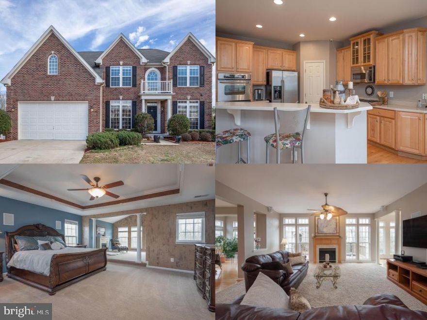 This exquisite home in Lee's Parke is available to call your new home! Hardwood floors lead to the open gourmet kitchen and family room, dining room, and living room. Plus enjoy the adjoining sun room and separate office! Luxurious master suite boasts a sitting room and master bath with Jacuzzi tub and walk in shower. Extra bonus, there are 2 large closets! Need a mother-in-law suite in the basement? Additional rental income? The amazing basement is complete with 3 full bedrooms, 1.5 bathrooms, family room, den, dining area, and FULL KITCHEN. Great speaker system that connects to multiple rooms and out on the deck. Offers ample outdoor living space as well, with fenced rear yard & deck. Located in a cul-de-sac, backs to trees, and is walking distance to the pool and community trails to enjoy all the amenities. So much to offer, you better not miss out on this one!