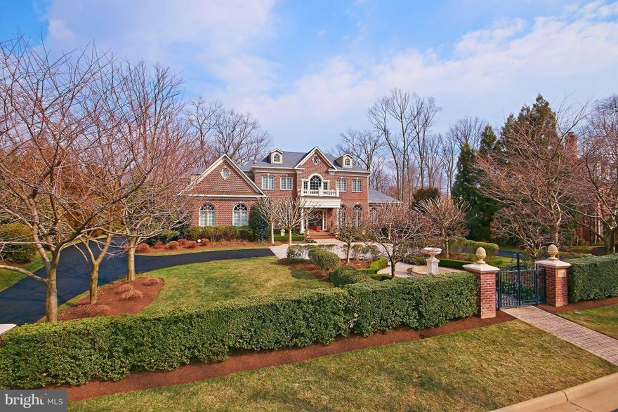 STUNNING  gated classic brick residence sets the standard of FINE LIVING! 12 foot ceilings on main level create a grand atmosphere enhanced with extensive,classic molding thru out. 10 foot ceilings on upper/lower levels create a feeling of old world charm. Invest in integrity this home offers EVERY feature you would expect..you must see. THE RESERVE ..McLean's best! 888 Alvermar Ridge is unmatched