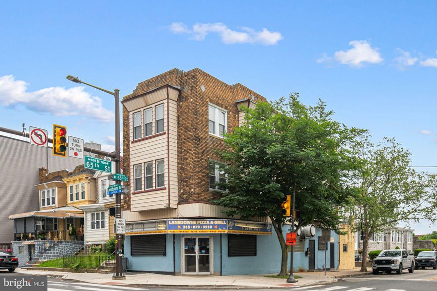 Welcome to 6452 Lansdowne Avenue, Home of the  Original Vincent’s Pizza - a beloved, family-run establishment with over 47 years of history. This high-visibility corner property offers a rare opportunity to own or lease a fully equipped, ready-to-operate restaurant space in one of West Philadelphia’s most rapidly developing corridors.
The ±1,200 SF commercial space (first floor and basement) is meticulously maintained and move-in ready, complete with:
Newer brick ovens
Walk-in freezer
Restaurant-grade equipment and fixtures
Ample dry storage in the basement
Whether you're an experienced operator looking for your next turnkey location or an investor seeking stable income with upside, this property delivers.
Above the commercial unit are two spacious residential apartments, each featuring 2 bedrooms and 1 bathroom, offering excellent value-add potential through renovation or customization. Perfect for an owner-operator or investor seeking multiple revenue streams.
Investment Highlights:
Fully outfitted restaurant space with strong neighborhood presence
Corner lot with excellent foot and vehicle traffic
Located minutes from the $100M+ Cobbs Creek Golf Course revitalization (with TGR Learning Lab supported by Tiger Woods)
Surrounded by new construction and growing community development
Ideal for: Restaurant owners, hospitality groups, mixed-use investors, or 1031 exchange buyers.
Long-term, experienced tenants preferred. Serious inquiries only — Contact Listing Agent Matt Williams directly for more information or to schedule a private showing.
