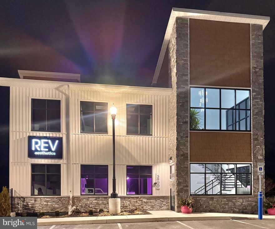 Fully Leased Investment Opportunity | Camp Hill, PA
This new construction commercial property is fully leased through 2029, offering a stable, income-producing investment with a 4% cap rate in the heart of Camp Hill’s highly desirable Market Street corridor.
Designed with a modern, architecturally striking aesthetic, the building features abundant natural light and a polished, professional presence. Each floor offers five private offices, all equipped with sinks and cabinetry, making the space ideal for medical, professional, or service-based tenants. Every level also includes its own restroom, along with a welcoming reception area featuring a coffee bar to enhance the client experience. Rear-facing spaces provide scenic views of the Conodoguinet Creek, adding a unique and tranquil element.
Positioned along a highly trafficked, high-visibility stretch of Market Street, the property benefits from strong exposure and convenient access. The surrounding area is anchored by a wide range of commercial activity along Carlisle Pike and is in close proximity to major healthcare providers, including Penn State Health Holy Spirit and UPMC Pinnacle.
This is a rare opportunity to acquire a fully stabilized, newly constructed asset in one of Camp Hill’s most sought-after commercial corridors, supported by strong demographics and consistent demand.