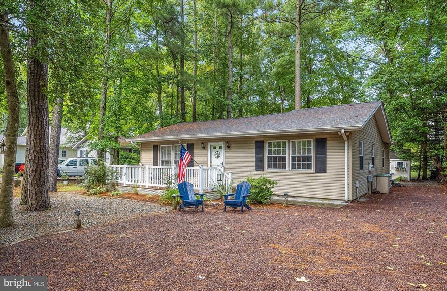 This spacious 3 bedroom 2 bath home sits on a beautiful golf course lot and offers an open floor plan. Interior features include a vaulted ceiling in the living area that flows into the open kitchen/dining area and then through to a cozy sunroom with a slider out to a large deck with golf course views.  All 3 bedrooms are roomy with the owners' suite on the back of the house with it's own separate slider out to the deck. Both bathrooms have been remodeled and other recent updates to this well maintained home include a new roof in 2020, new HVAC in 2022 and new washer and dryer.  The home offers plenty of storage with a closet in the laundry room, coat closets, attic and exterior shed.  This home is being offered fully furnished allowing you to move right in!