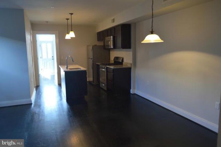 Live in the heart of Mount Vernon -Baltimore s premier cultural district. Beautifully remodeled 1 bedroom, 1 bath luxury apartment with open floor-plan. Enter through state of the art and secure gate into courtyard (from Howard st. or Tyson st.). 24-hour closed circuit TV monitoring for further security. Apartment 2C features: Spacious kitchen/dining/great room, granite/stainless hi-end finishes,