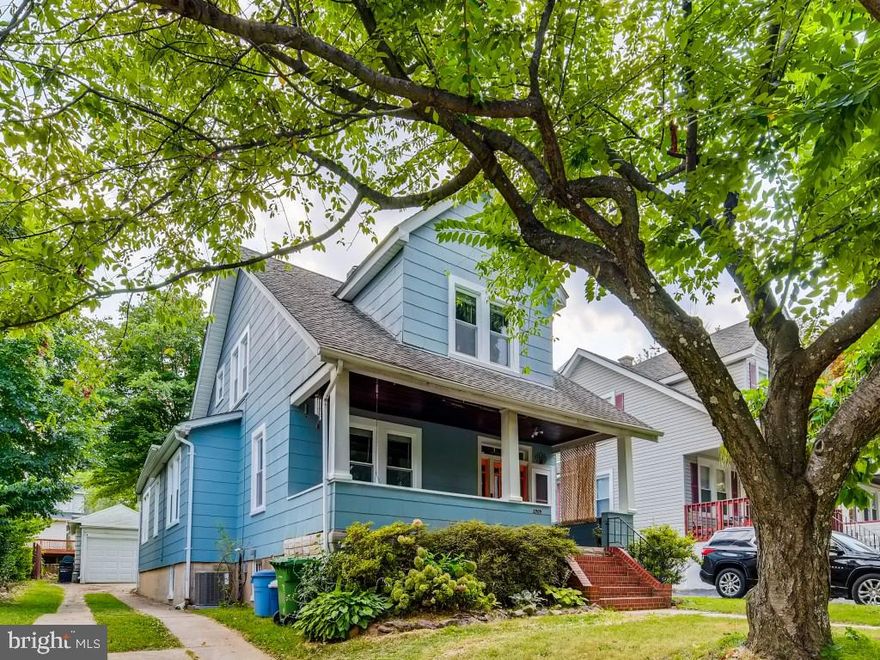Charming 2-unit bungalow featuring hardwood floors, original woodwork, and high ceilings. Large yard with ramp to new composite deck (2019) and detached garage. 
FIRST FLOOR: Owner's unit has spacious light-filled rooms 1 (or 2) BR/1BA, Dining room, family room, living room (that easily converts to 2nd bedroom with a simple pinewood wall (see photos, and please note, the wall is currently down for showings, but will confer with property), quiet & secluded back bedroom, updated kitchen '19, updated windows '17, two new external doors '20, exterior painted '17, large storage space in basement. Main floor has 2019 central air. 
SECOND FLOOR: Last rented for $900/month to one occupant 2017-2020. No current tenants; the unit has been occupied by the owners since 2019 as art studio/office space. Rental unit has a private entrance. Light filled 1 BR/1BA, family/living room and spacious kitchen with separate utilities, with lots of storage. Windows updated '17. Window unit AC, Roof replaced '15. Water heaters 2015/2017. Attic and crawlspace insulated '16. 
Close to Big Bad Wolf, Hamilton Tavern, Zeke's Coffee, Red Canoe, supermarkets, and various colleges and universities. Easy access to 695 & Northern Pkwy. 
GREAT INVESTMENT OPPORTUNITY.Live in one unit and rent the other!