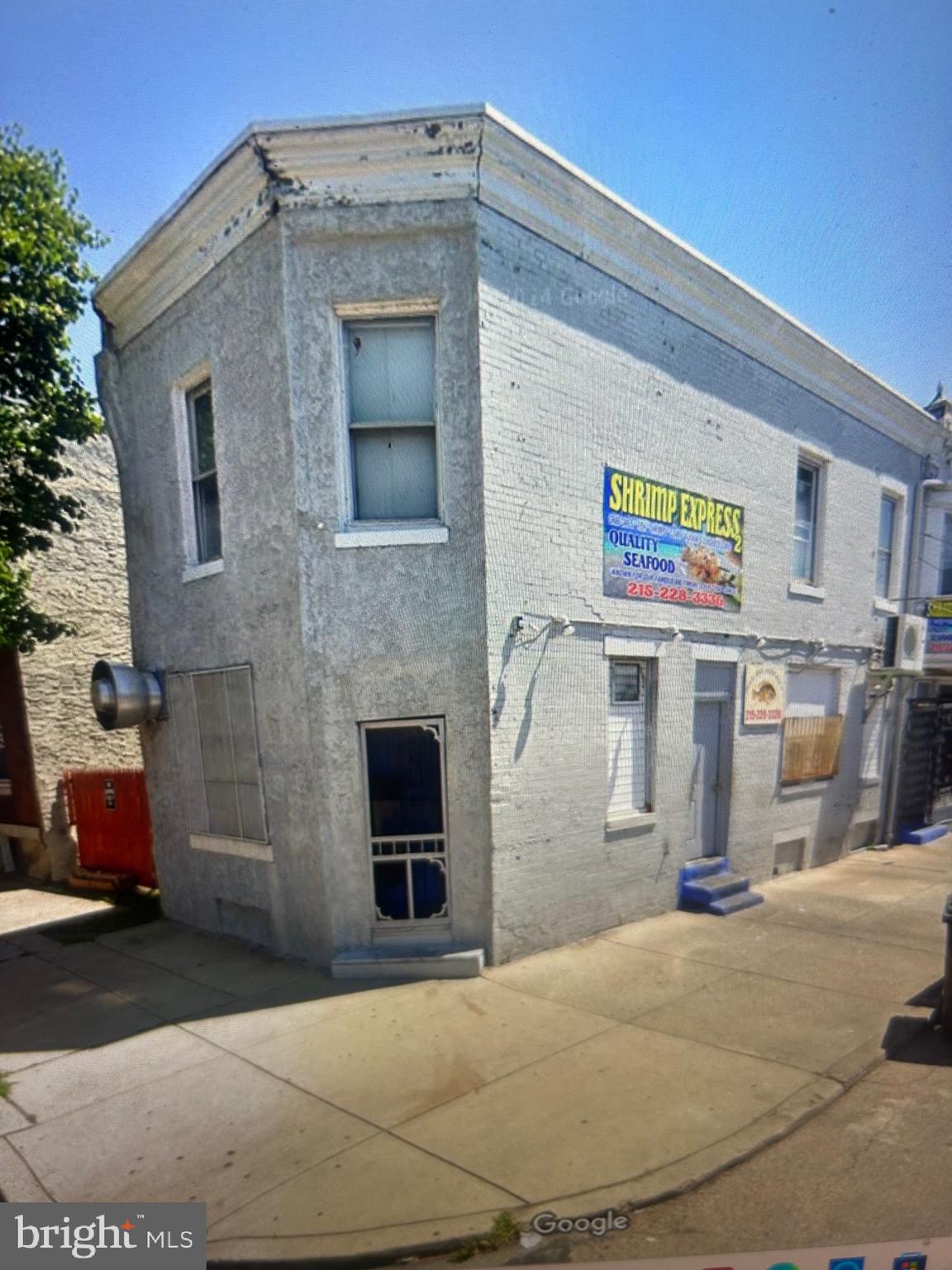 Investor alert. Corner property, Downstairs is a storefront. It is an active restaurant. Upstairs is a one bedroom vacant apartment. Property needs work and is being sold As-is.