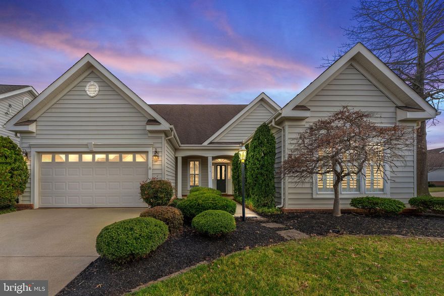 Beautifully maintained detached  home on corner lot located in sought after Active Adult Community of Heritage Hunt. Spacious 1-level living at its best.  Formal living & dining rooms.  Large primary bedroom w/ luxury primary bath & walk-in closet.  Second bedroom and third bedroom/library share full bath.  Cozy family room with vaulted ceiling and a 2-sided gas fireplace. Gourmet eat-in kitchen with breakfast bar, double ovens and 5-burner stove.  Common areas have hardwood floors.  Custom plantation shutters and new carpet in bedrooms.   Enjoy outdoor living under the covered rear patio with expansive decking.  You don't want to miss this gem of a property!!