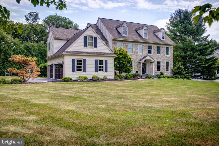 All offers in by Saturday, March 22nd at 5pm
Beautiful home in the Avonlea Development built by Tom Bentley in the West Chester School District. Corner lot with private setting complete with pool, spa & patio in the back for entertaining. The house sparkles in the sun light with large windows and a 2 story entry with turned stair case. The Living Room and Study flank the main entrance. The Study has cherry wainscoting, crown molding, built ins with grass cloth wall covering. The Dining Room is off the Living Room and also flows into the Kitchen thru the Butler's Pantry. The gourmet Island Kitchen with stainless steel appliances (Wolf warming drawer, oven & cooktop, Viking refrigerator & microwave, Bosch dishwasher) has large windows looking onto the back yard, it also opens to the Breakfast Room which has a slider out to the Patio. The Family Room is off the Breakfast Room with a fireplace, built ins and a Large picture window out to the pool area. There is a Half Bath off the Main Entry Hall, a Laundry Area off of the back Hall, entry to 3 car garage and back stairs. Living Room, Study & Family Room have wall to wall carpet, tile in the Laundry and rest of 1st floor has hardwood floor.
2nd floor Primary Suite features a Sitting Room off the Hall, which connects to the Bedroom with a large window looking out to the back yard, large walk in closet, Primary Bath with jet tub, stall shower with glass surround and double vanity, off the Bath is a workout/office with a built in sauna & included treadmill.  The 2nd Bedroom has a attached full bath, the 3rd & 4th Bedroom share a Hall Bath.
Lower Level unfinished waiting for your imagination....
Newer Hardiplank and windows...house has been meticulously maintained by the original owners.