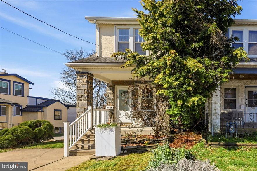 Welcome home to this move-in ready twin townhouse offering the perfect blend of classic character and modern convenience. Featuring 3 bedrooms, 1.5 bathrooms, and 1,218 sq ft of thoughtfully designed living space, this home checks every box.

Step inside to discover freshly refinished original hardwood floors gleaming throughout, paired with a fresh coat of paint in every room - giving the entire home a bright, clean, like-new feel. The updated kitchen is equipped with a brand new gas stove, dishwasher, microwave, large refrigerator and separate freezer - everything you need from day one.

Enjoy your morning coffee or evening unwind on your private deck, and take advantage of the detached garage plus off-street parking. A walk-up attic provides generous storage space that's hard to find at this price point.

Located in a convenient Upper Darby neighborhood, you're just steps from a bus stop with service to 69th Street every 10 minutes, making your commute a breeze. Schools, parks, and shopping centers are all close by.

This is a rare opportunity to own a beautifully refreshed, character-filled home in a prime location.

Don't miss it - schedule your showing today!