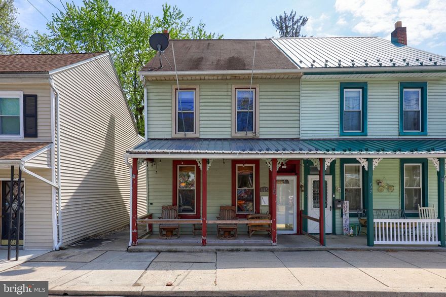 Experience the charm of Marietta, PA at 115 W Walnut St. This three bedroom, one bathroom, semi-detached home maintains its historic charm but has modern day conveniences like central air and natural gas. A detached two-car garage provides that extra parking and storage opportunities that are harder to find in the borough. The covered front porch, screened in back patio, 2nd floor balcony, and fenced in backyard allows for multiple options to enjoy the surrounding nature.  Blocks from the Susquehanna River and walking distance to ice cream shops, coffee shops, bars, restaurants and the Northwest Lancaster County River Trail, makes living here fun and exciting. Take a look for yourself and schedule your showing today.