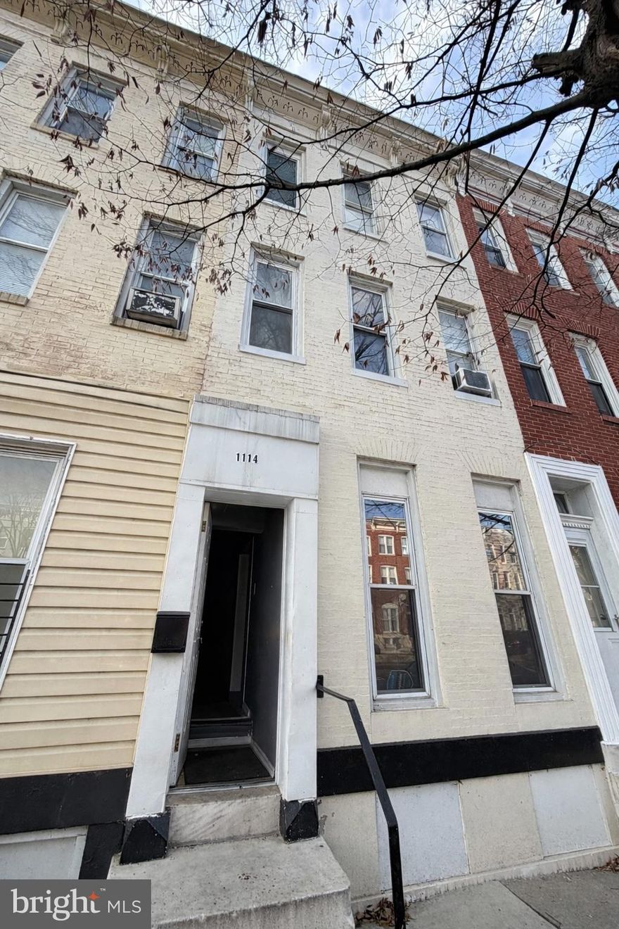 Investor Special with strong upside. This 4-bedroom, 1-bath Baltimore townhouse is being sold AS IS and offers an excellent opportunity for investors or owner-occupants looking to add value with TLC. Features include a spacious layout, solid bones, and major system updates already in place, including a newer HVAC system, water heater, and appliances within the last few years.

Ideal for a fix-and-flip, buy-and-hold rental, or renovation loan buyer seeking sweat equity. Property is investor friendly and priced to reflect needed cosmetic updates and improvements.

Owner-occupant buyers may be eligible for Baltimore City programs such as Buy Back the Block (up to $20,000 toward purchase and renovation when paired with an approved rehab loan), Healthy Neighborhoods Purchase & Rehabilitation Loans, and other City or nonprofit incentives designed to make renovation more affordable. Buyers to verify program eligibility and requirements.

Conveniently located with access to transit, downtown, and major commuter routes. A great opportunity for buyers looking for an AS-IS home with renovation potential. Seller will make no repairs. Inspections are for informational purposes only.