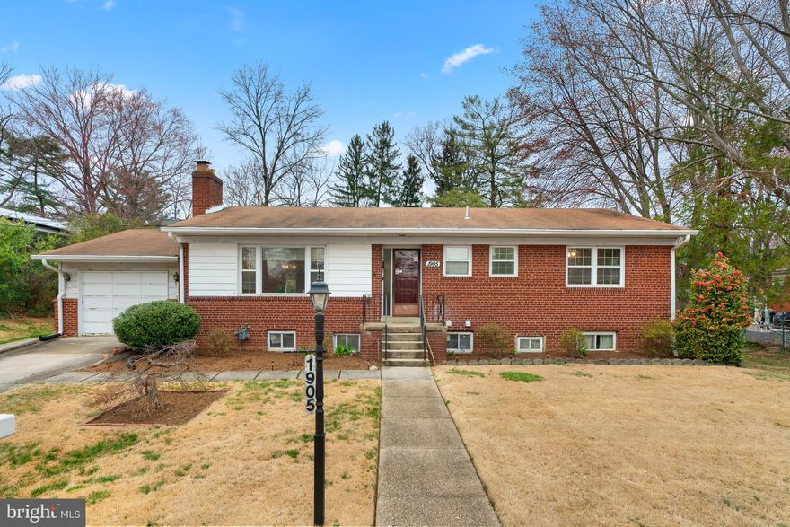 !!!!!ALL OFFERS DUE 3/26/23 BY 5:30 pm DUE TO MULTIPLE OFFERS RECEIVED !!!!!! Welcome to 1905 Franwall Ave, a brick home with plenty of natural light and a big backyard for entertaining.  This 2192 sq ft home  includes a finished walk out  basement.  The main level  features an eat-in  kitchen, large dining area and cozy living room with a brick  fireplace, 3 bedrooms and 2 full bath rooms. The lower level  includes 3 bonus rooms, a  4th bonus room with a full  bathroom, 2nd full bathroom, Laundry room and a Full Kitchen. Easy access to the Sligo Creek trail, Ice Arena, Tennis, Horse Back Riding trails, Botanical Gardens, Wheaton Library, Costco, and so much more! Access to the Wheaton Red Line Metro Station, major commuter routes  accessible to the city, shopping, dining, and leisure activities. 
Per Sellers Request.. Seller will review offers if any on March 29, 2023, please submit highest and best. Seller will make NO REPAIRS.  Property being sold AS IS.