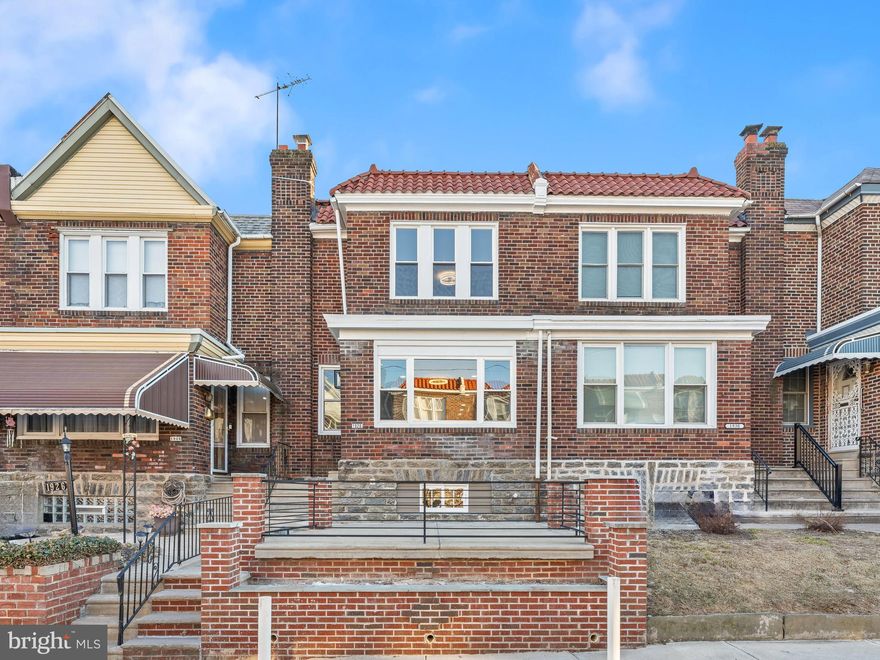 Welcome to this beautifully renovated 3-bedroom, 2-bathroom home in the heart of West Oak Lane! This move-in-ready gem features a spacious open-concept main level, all brand-new windows and capping, and updated plumbing and electric throughout.  Step inside to an inviting living area with an open layout that flows seamlessly into the dining space and beautifully designed kitchen. The kitchen boasts a huge island, new stainless steel appliances including a dishwasher, a garbage disposal, sleek tile flooring, granite countertops, and stylish exposed brick, creating the perfect blend of charm and functionality. The central AC keeps the home comfortable year-round, while the private front patio offers a great space for relaxation.  Downstairs, the 750+ sqft finished basement provides endless possibilities with a full bathroom, rear entrance, and washer and dryer hookups, making it ideal for additional living space, a guest suite, or even rental potential.  Additional highlights include off-street parking, 18 feet of frontage, and easy access to public transportation, shopping centers, and more. Don't miss out on this incredible opportunity—schedule your showing today!  Property is sold as-is.