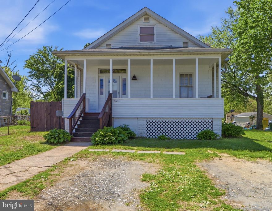 Professional photos coming soon!!!  Rare opportunity in Brooklyn featuring a nearly half-acre lot; something you just don’t see often in this area. This detached home offers a ton of potential for investors, builders, or buyers looking to create something of their own.

3 bedrooms,  2 full baths Cape Cod, with a traditional layout including separate living and dining spaces.  Originally configured as a 4-bedroom, there may be an opportunity to restore or rework the layout to maximize value.

Front covered porch with new outdoor carpet adds a welcoming touch, while the true standout is the lot size. With close to half an acre, there’s plenty of room to expand, add outdoor living space, or explore additional possibilities (buyer to verify zoning).

Conveniently located near Baltimore City, I-695, and I-97, this location is ideal for commuters and offers strong appeal for rental demand as well.

Whether you’re looking for your next investment, a renovation project, or a property with room to grow, this one checks the boxes.  Schedule a private showing today!!!